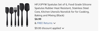 spatula set Amazon receipt
