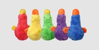 colorful duck dog toy