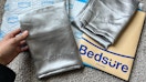 Bedsure satin pillowcase near packaging