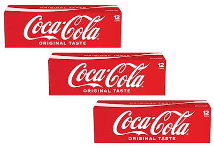 3 Coca-Cola 12-Packs