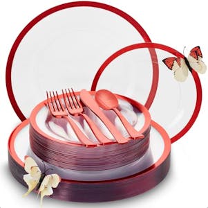 Heavyweight Disposable Dinnerware Set