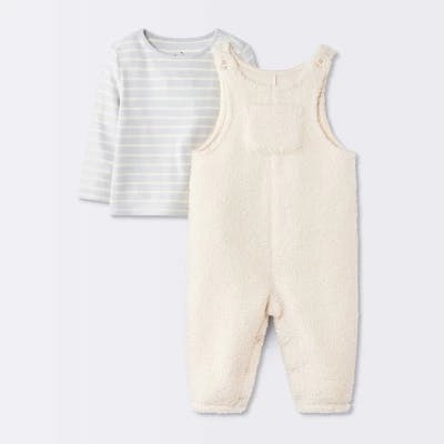 Cloud Island Baby Overalls Set