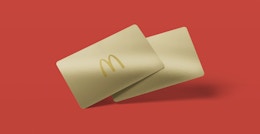 McDonald's Gold Cards on a red background