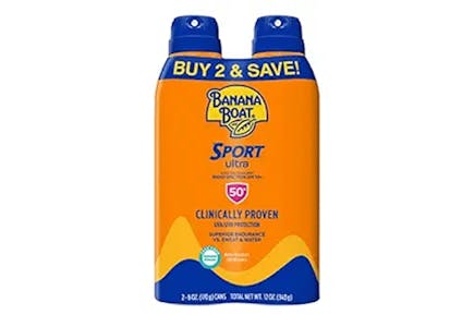 2 Banana Boat  Sunscreen 2-Packs