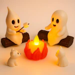 Ghost Campfire Night Light
