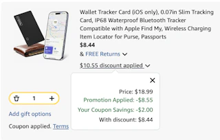 wallet tracker Amazon receipt