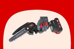 Cordless Mini Chainsaw, Now $24 for Amazon Prime Members card image