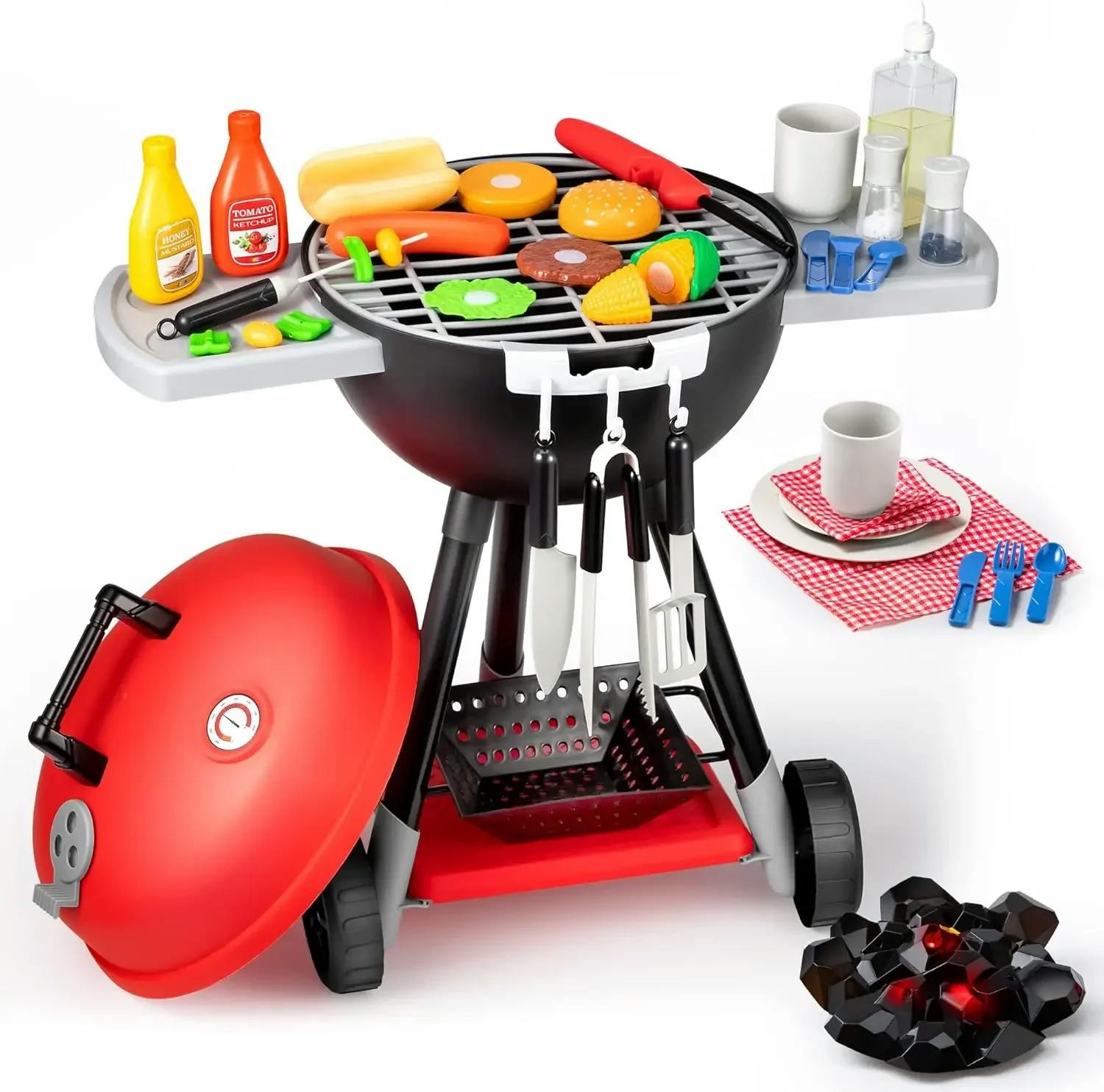 Kitchen Toy Set BBQ Play Grill