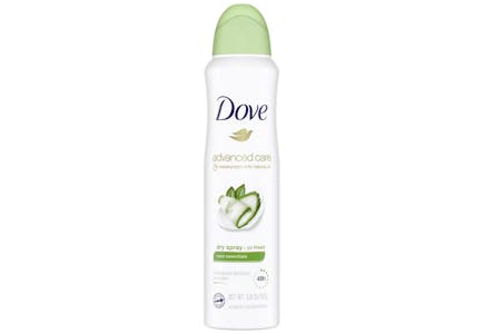 4 Dove Dry Sprays