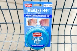 o'keeffe's foot cream in a cart