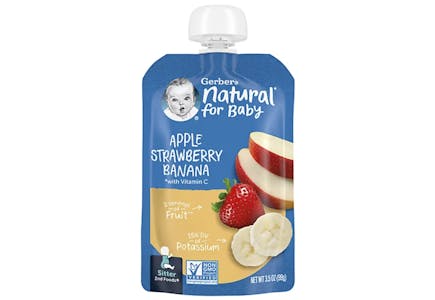4 Gerber Baby Food Pouches