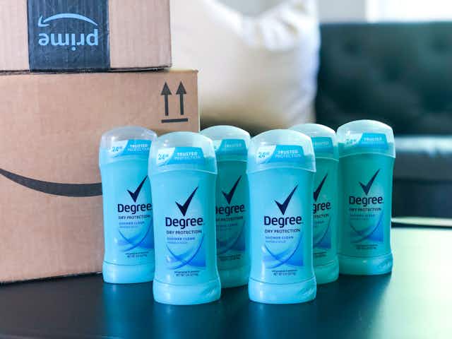 Degree 6-Pack Shower Clean Deodorant, as Low as $12.22 on Amazon card image