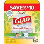 Glad ForceFlex Trash Bags Box