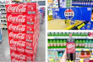 coca-cola, pepsi, dr pepper 3-photo collage