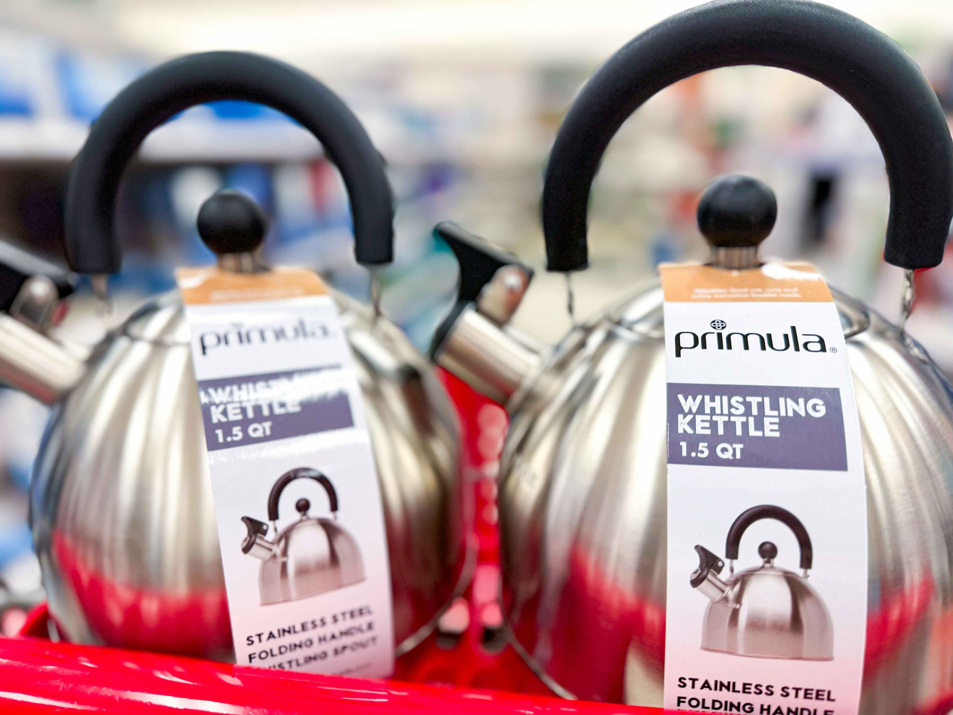 Primula Whistling Kettle With Folding Handle, Only 6.64 at Target The Krazy Coupon Lady