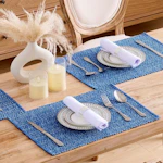 Two Tone Cotton Woven Placemats
