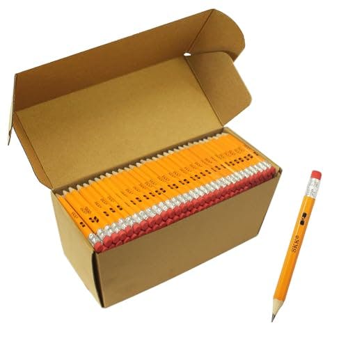 Half Pencils with Eraser Tops