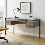 Glass Top Writing Desk