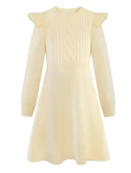 Kids' Cable-Knit Sweater Dress