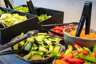 the garden bar at Ruby Tuesday