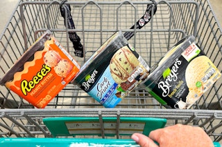 breyers ice cream in shopping cart