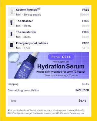 Bounty Curology  Cart Image