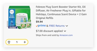 Febreze Plug Scent Booster Starter Kit