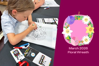 JCPenney Kids Zone Craft Flower Wreath march