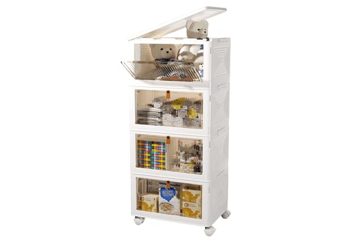 4-Tier Stackable Storage Bins