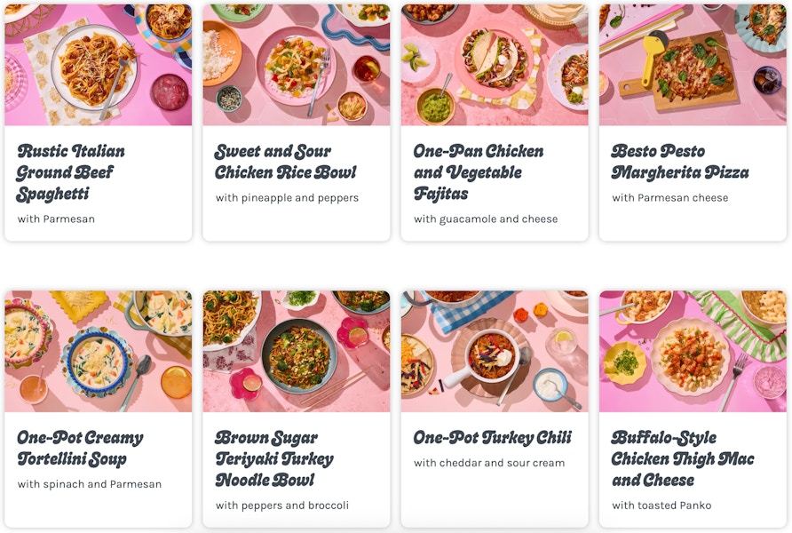 home chef peppa pig menu