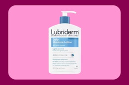 bottle of Lubriderm daily moisture lotion on KCL template