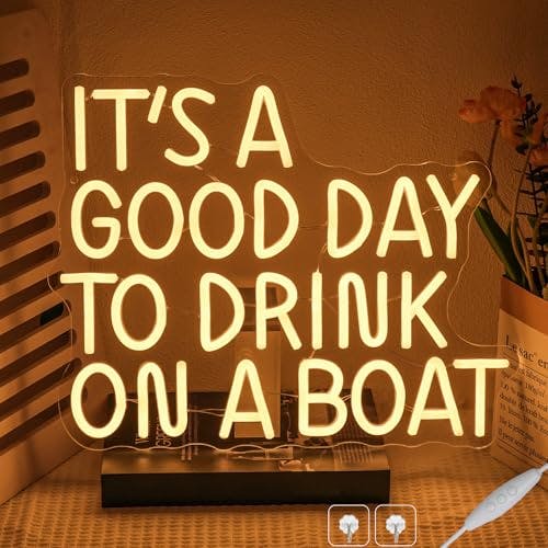 Drink On A Boat Neon Sign