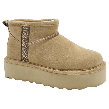 Women's Suede Platform Ankle Boot