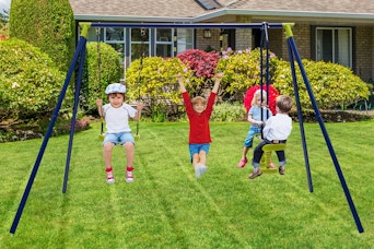 Walmart Gymax outdoor swing set