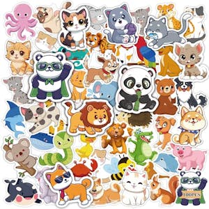 Animal Water Bottle Stickers