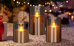 Flameless Candles 3-Pack, Now $5.99 on Amazon  card image