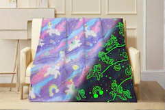 Glow in the Dark Unicorn Blanket B0F6CB6CPF