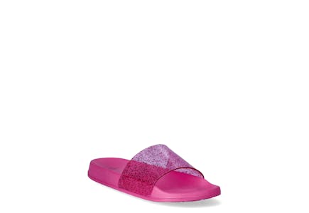 Time and Tru Women's Glitter Slides