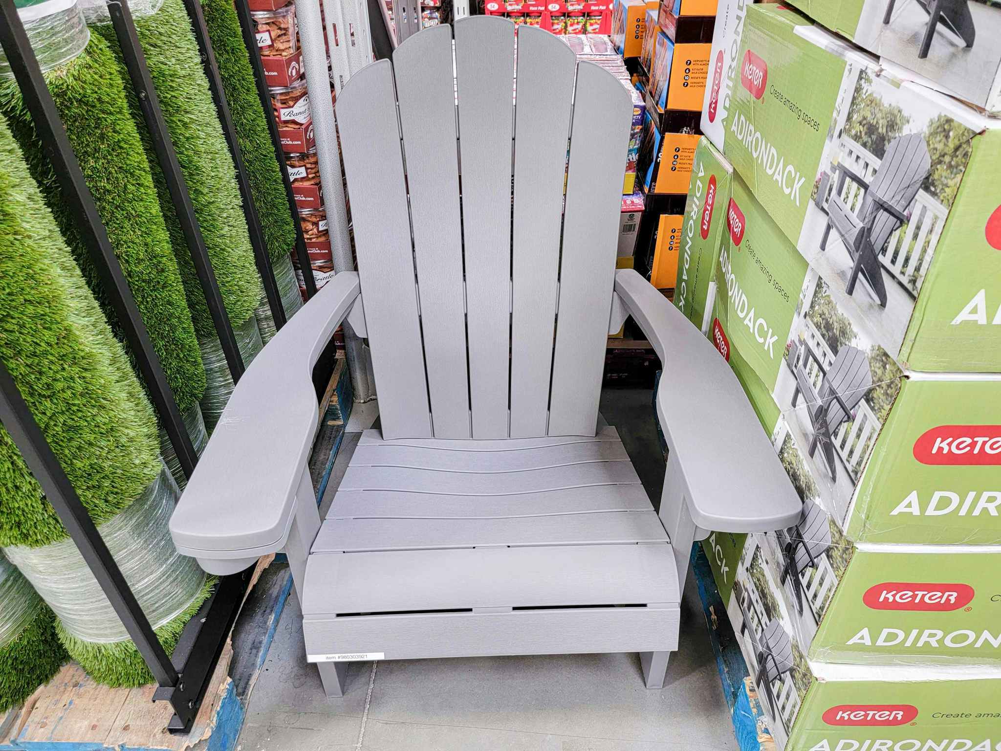 gray adirondack chair
