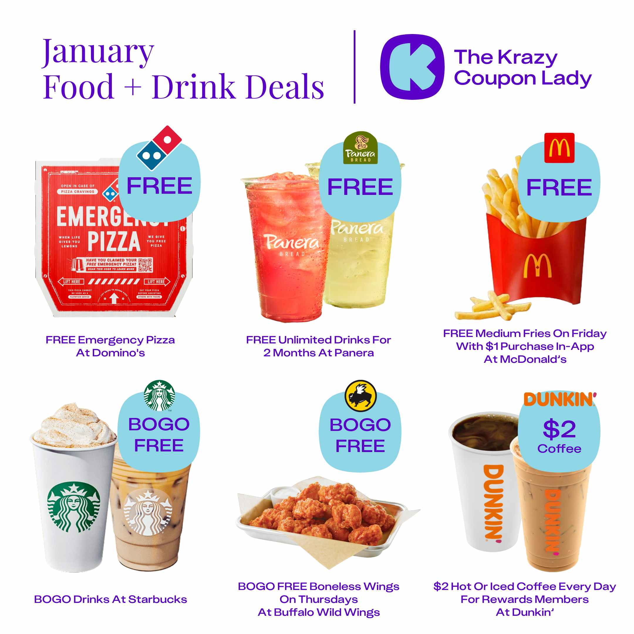 January Food Deals Near Me All the Food Deals Happening Now The