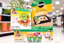 miracle grow garden kits sitting on the floor at target