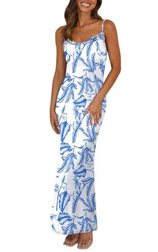 PRETTYGARDEN Women's Spaghetti Strap Maxi Dress