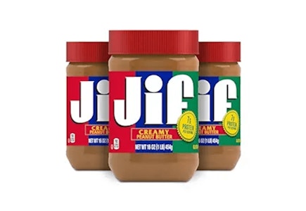 Jif Creamy Peanut Butter 3-Pack