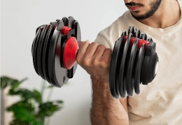 5- to 25-Pound Adjustable Dumbbell, $58 at Walmart (Reg. $100) card image