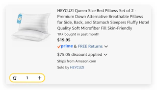 HEYCUZI Queen Size Bed Pillows Set of 2