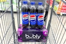pepsi and bubly in a cart