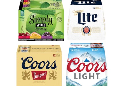 4 Adult Beverage 12-Packs