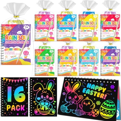 Kids Scratch Art Notebook 16-Pack