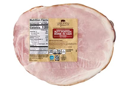 Appleton Farms Smoked Ham, per lb