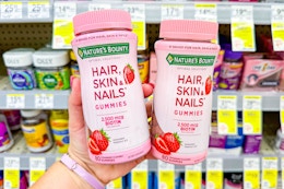 Nature's Bounty Hair, Skin, Nails Gummies, $4.49 per Bottle at Walgreens card image